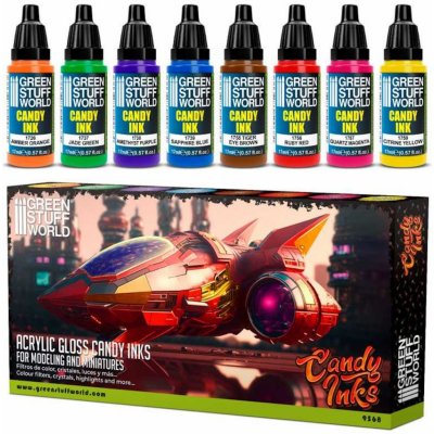Green Stuff World set x8 acrylic candy ink paints – Hledejceny.cz