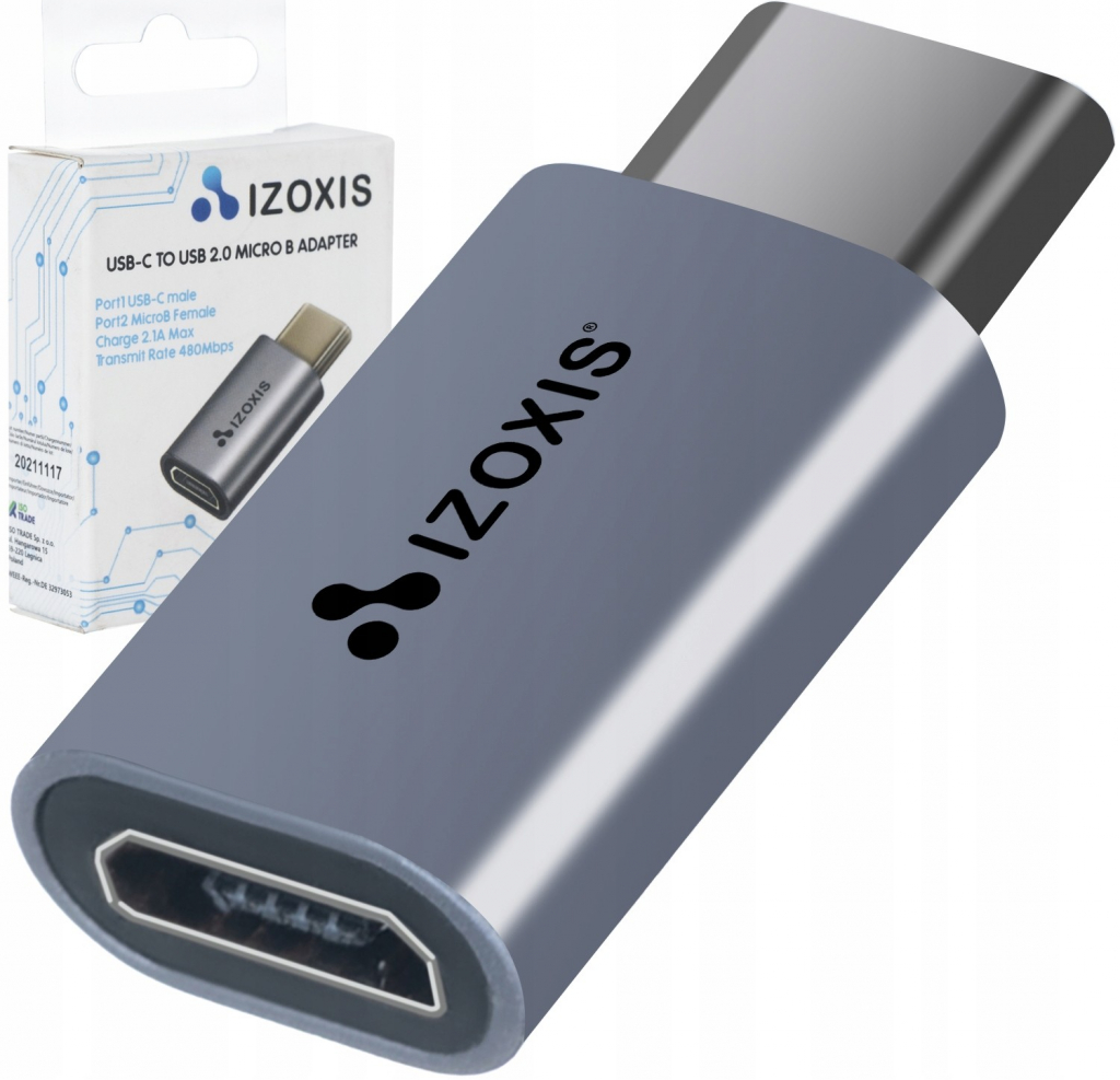 Izoxis Adapter Micro USB 2.0 Typ-C USB-C