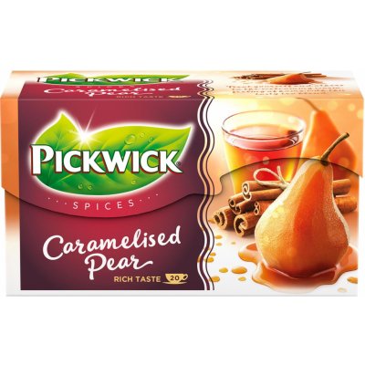 Pickwick Černý čaj karamelizovaná hruška 20 x 1,5 g