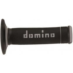 Domino A190 offroad délka 123 + 120 mm černo-šedé gripy