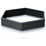 Prosperplast Vyvýšený záhon BASE WOODY antracit 148cm – Sleviste.cz