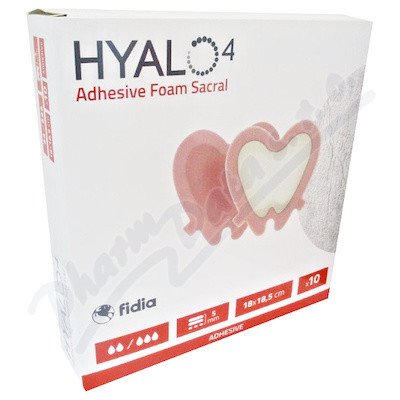 Hyalo4 Silic.Adhes.Border Foam Sacral 18 x 18.5 10 ks