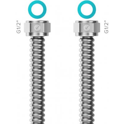 Merabell READY! Připojovací hadice, vnitřní G1/2" × vnitřní G1/2", 80 cm M0414 – Zboží Dáma