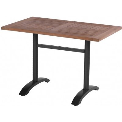 Hartman Sklopný Zahradní stůl Sophie Bistro Teak 110 x 70 cm - černý – Hledejceny.cz