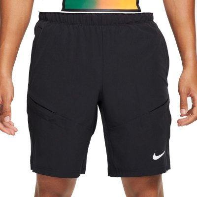 Nike Court Dri-Fit Advantage 9" Tennis Short black/black/white – Zboží Mobilmania