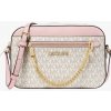 Kabelka Michael Kors Jet set item crossbody chain vanilla monogram pink dámská kabelka