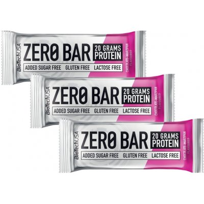 BioTech USA Zero Bar 3 x 50 g