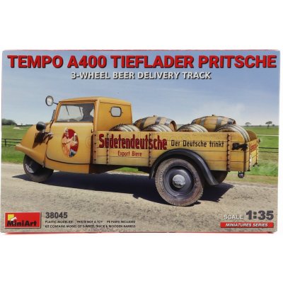 MiniArt Tempo A400 3-wheel Beer Delivery Truck 1:35