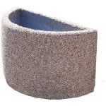 HTI Betonový květináč Orbis 80 x 50 cm III Černě barevný amfibolit – Hledejceny.cz