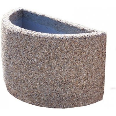 HTI Betonový květináč Orbis 80 x 50 cm III Černě barevný amfibolit – Hledejceny.cz