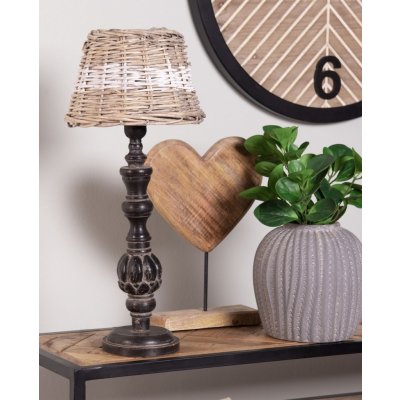 Šedá cementová dekorativní váza L - Ø 21*28 cm - Clayre & Eef – Hledejceny.cz