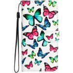 VSECHNONAMOBIL 138477 ART Peněženkový kryt pro Honor 600 Lite COLORED BUTTERFLIES – Zboží Živě