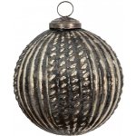 Clayre & Eef Mosazná antik vánoční skleněná ozdoba koule Ø 9*9 cm – Hledejceny.cz