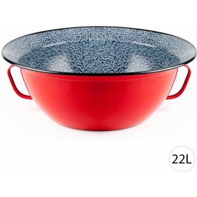 Perfect Home Smaltovaná miska Vandlík červená 22 l 56 cm – Zboží Dáma