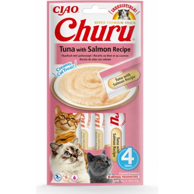 Churu Cat Purée Tuna with Salmon 4 x 14 g – Zboží Mobilmania