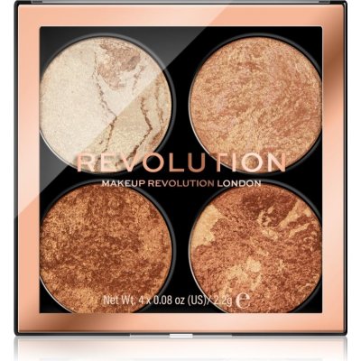 Makeup Revolution Cheek Kit paletka na tvář Don’t Hold Back 4 x 2.2 g – Zboží Dáma