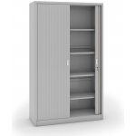 B2B Partner Kovová skříň se roletovými dveřmi, 1990 x 1200 x 450 mm, světle šedá – Zboží Dáma