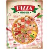 Obraz Retro cedule plech CZ 300x400 Pizza menu