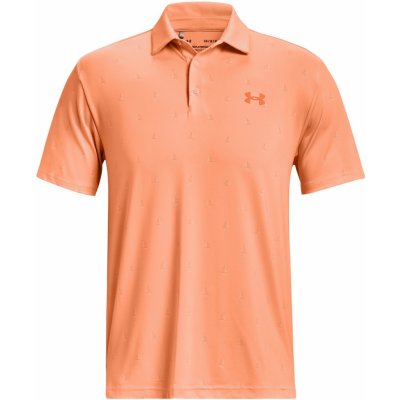 Under Armour pánské funkční tričko s krátkým rukávem PLAYOFF 3.0 PRINTED POLO 1378677-906 oranžové