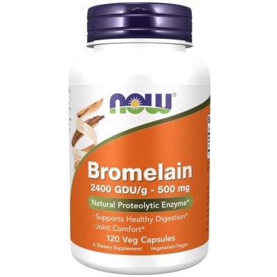 Now Foods Now Bromelain 500 mg 120 rostlinných kapslí