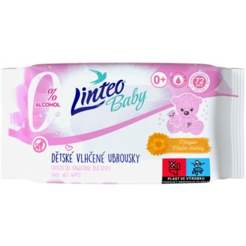 Linteo Baby Vlhčené ubrousky s měsíčkem lékařským 72 ks