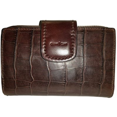 Gianni Conti dámská kožená peněženka střední hnědá 9498105 dark brown