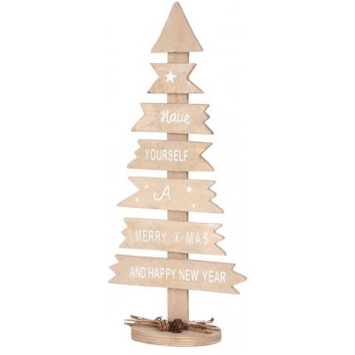 MagicHome Dekorace Woodeco XS001 Strom s tabulkami 40x17 cm bal. 2 ks ST8090155 – Hledejceny.cz
