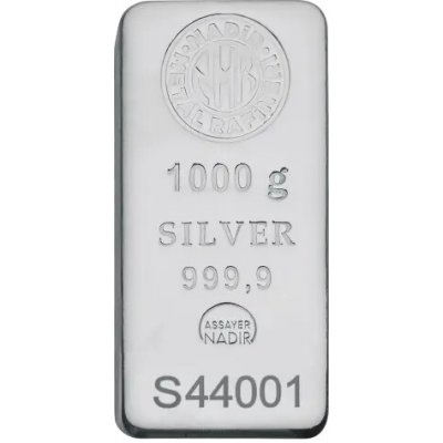 Nadir Metal Rafineri stříbrný slitek 1 kg – Sleviste.cz