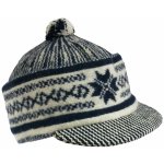 Pletená čepice Tarpia tm.modrá-smetanová – Zboží Mobilmania