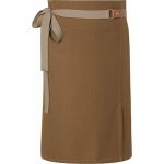 Karlowsky Barmanská zástěra s koženým vázáním a kontrastním páskem skořicová Pantone 2321C 110x65cm KY055 – Hledejceny.cz