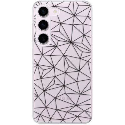 Pouzdro iSaprio Abstract Triangles 03 Samsung Galaxy S23 5G černé – Hledejceny.cz