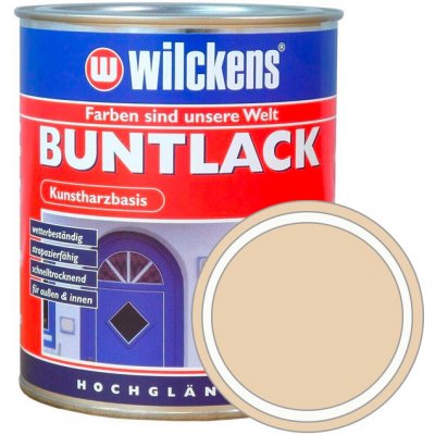 WILCKENS Syntetická vrchní barva v lesku BUNTLACK HOCHGLAENZEND 750 ml RAL 1015 - slonová kost světlá – Zbozi.Blesk.cz
