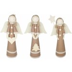 Anděl Přerov Anděl jutový s krajkou 37 cm na postavení – Zboží Mobilmania