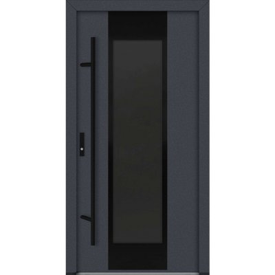Hahn-Türke AC68 - M28 grafitové šedé sklo Bílá Pravé 100 x 210 cm – Hledejceny.cz