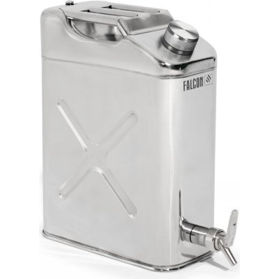 Falcon bezpečnostní kanystr z nerezové oceli s plnicím kohoutem těsnění EPDM 20 litrů – Zboží Dáma
