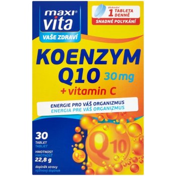 Vitar Maxivita Koenzym Q10 30 mg + Vitamín C 30 tablet