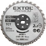 EXTOL PREMIUM kotouč řezný, na kov a dřevo, 125x20x16mm, 30T – Sleviste.cz