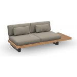 Jati Kebon Truro 230x90x60 cm teak/hliník charcoal mat bez polstrů – Hledejceny.cz