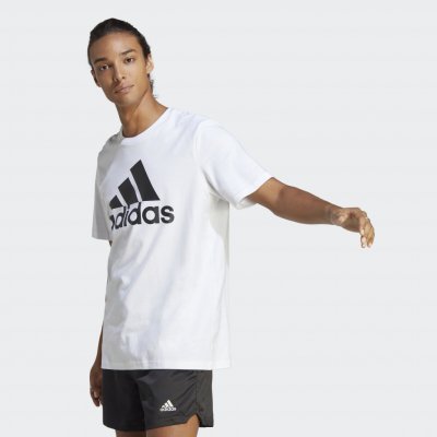 adidas T-shirt Essentials Single Jersey Big Logo T-shirt IC9349 Bílá – Zboží Mobilmania