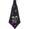 Kravata Párty kravata 30.narozeniny černá