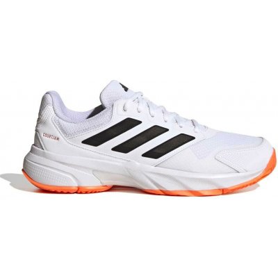 adidas Courtjam Control 3 Tennis Shoes Ftwr White/Core Black/Lucid Orange – Zboží Mobilmania