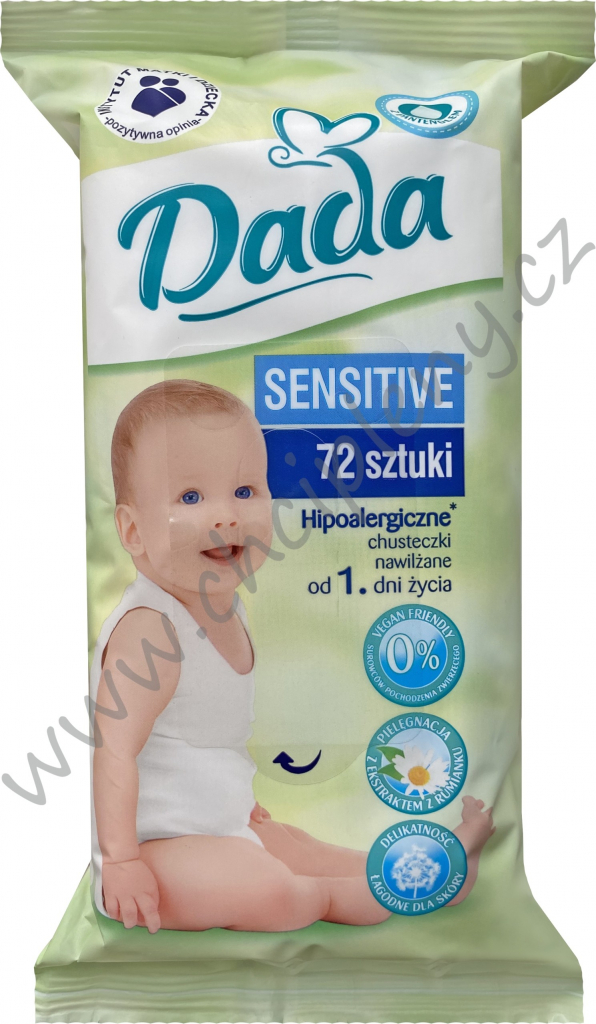Dada Sensitive vlhčené ubrousky 72 ks od 24 Kč - Heureka.cz