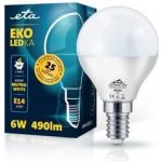 Eta EKO LEDka mini globe 6W, E14, neutrální bílá – Zboží Mobilmania