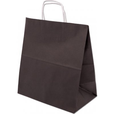 Barevná papírová taška 305x170x340mm černá – Zboží Mobilmania