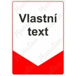 Tabulka s vlastním textem, plast 210 x 297 x 2 mm A4 – Zbozi.Blesk.cz