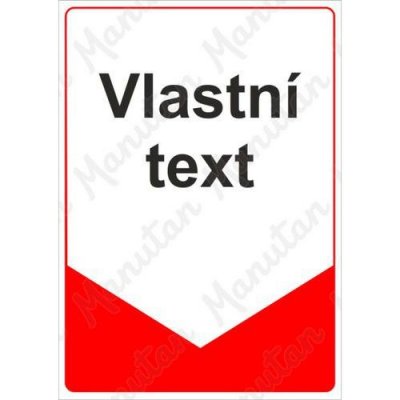 Tabulka s vlastním textem, plast 210 x 297 x 0,5 mm A4 – Zbozi.Blesk.cz