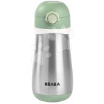 Beaba hrnek s brčkem z nerezové oceli šalvějově zelený 350 ml – Sleviste.cz
