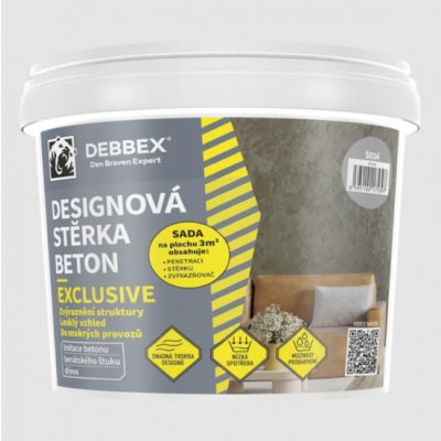 DEN BRAVEN Designová stěrka BETON EXCLUSIVE, slonová kost,5kg – Zbozi.Blesk.cz