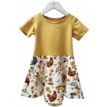 Tommy's design dětské šaty slepičky s vintage žlutou – Hledejceny.cz