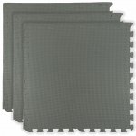 Divio Pěnový koberec MAXI COLOR 3 ks 62x62x1 cm tmavě šedý – Sleviste.cz